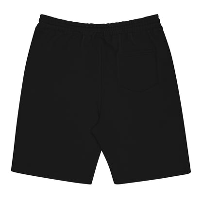 Dezolent Basic Shapes Black Fleece Shorts Back Pocket: Sine Wave, Triangle Wave, Square Wave, Sawtooth Wave